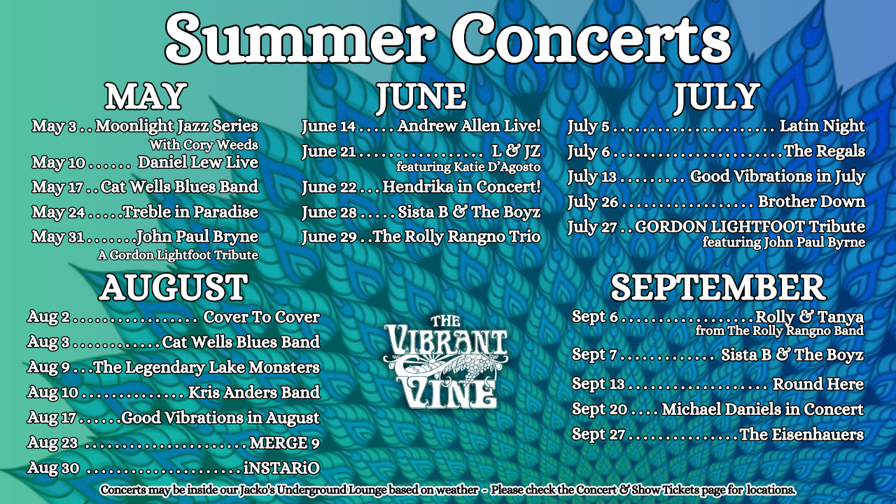 Public Events Snacks Vibes At The Vine The Vibrant Vine Winery