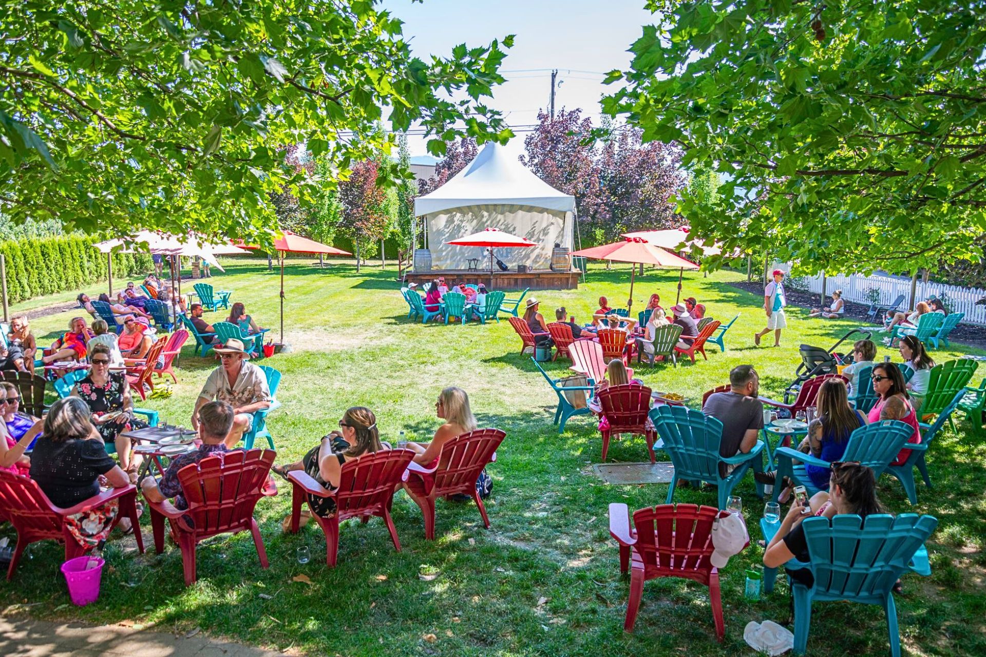 concert on the main lawn at the vibrant vine in kelowna
