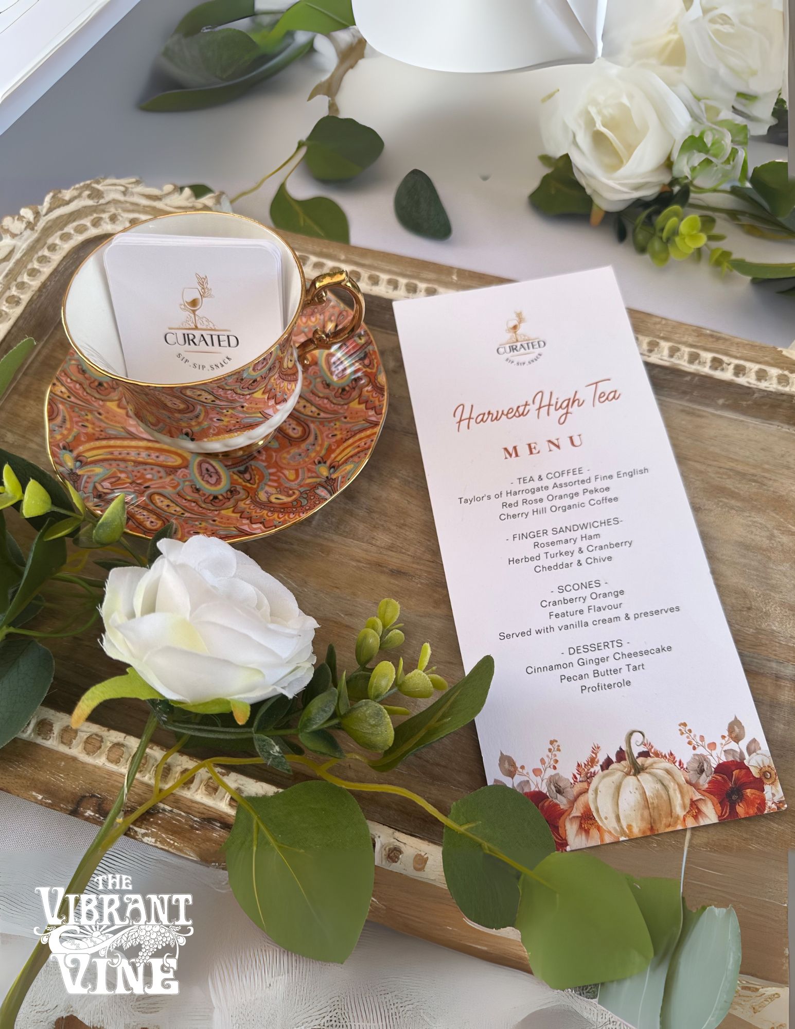 Harvest High Tea by Curated Kelowna