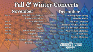 live music concert schedule at the vibrant vine winery in kelowna bc events centre things to do